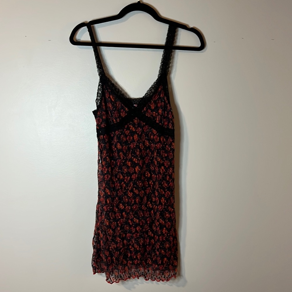 Urban Outfitters red lace mini dress